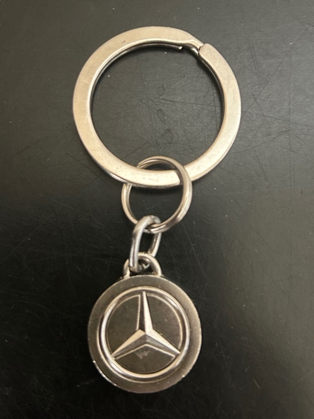 Mercedes Benz Iconic Tri-Star Logo Keychain.